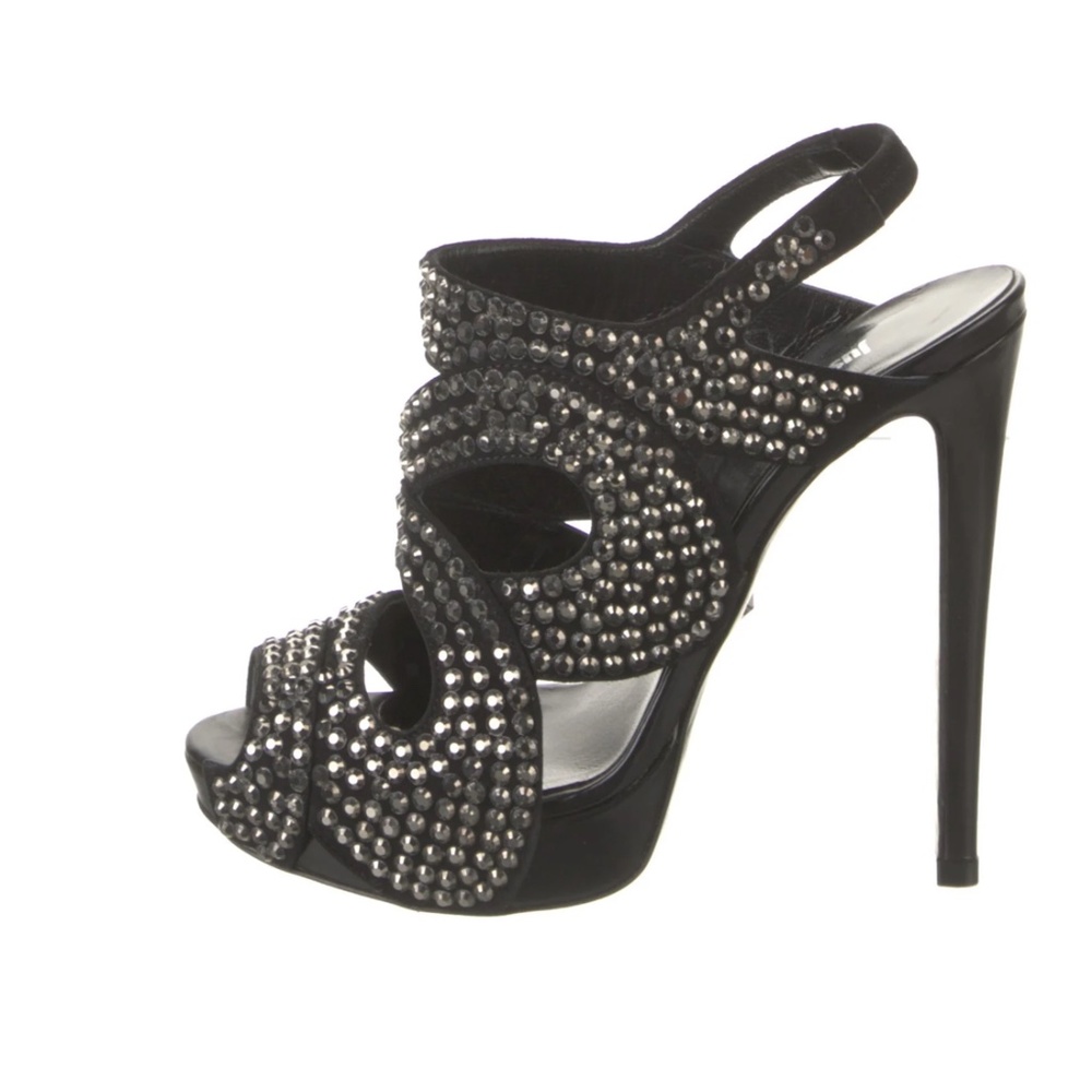 Just Cavalli Suede Slingback Sandals